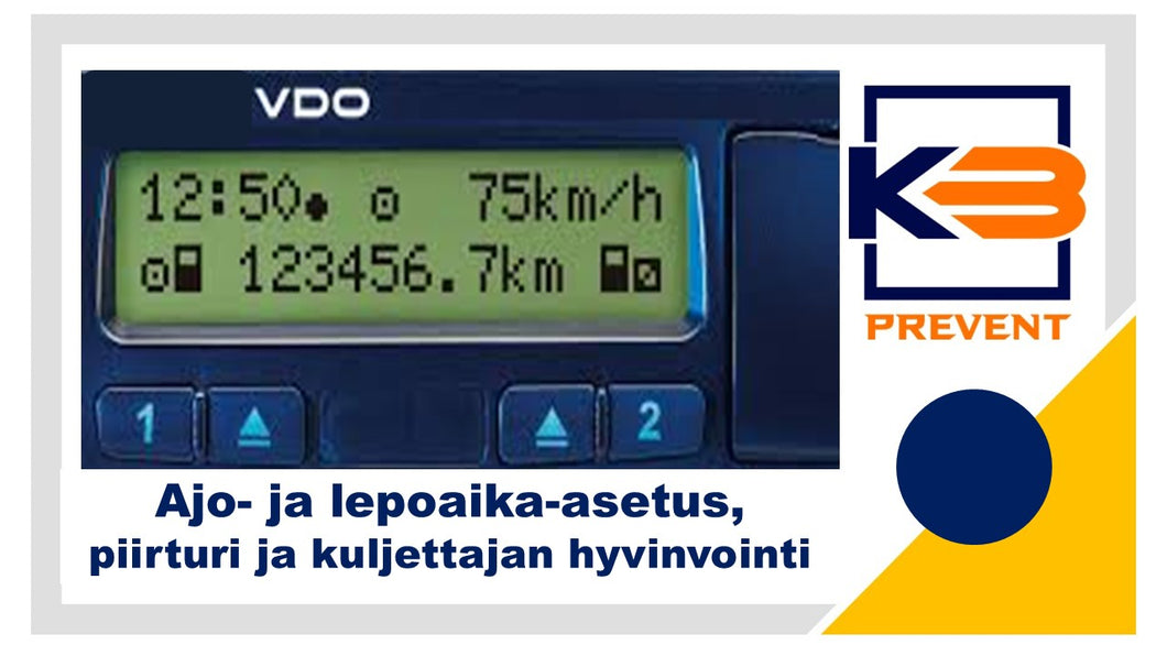 Ajo- ja lepoaika-asetus, digipiirturi ja kuljettajan henkinen hyvinvointi